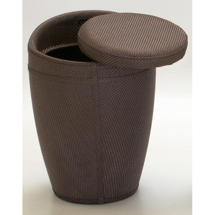 Dawson Brown Stool With Storage ABS With Textilene